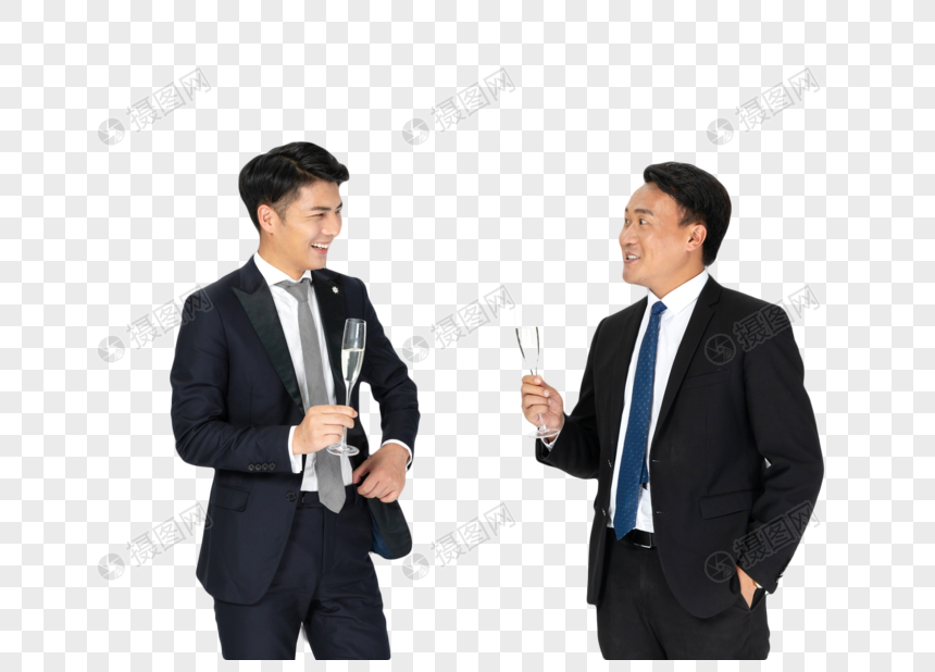 商务男士酒会畅聊图片