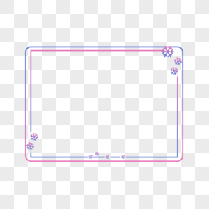 小清新边框花纹雪花边高清图片