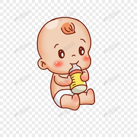 母婴婴儿喝奶图片