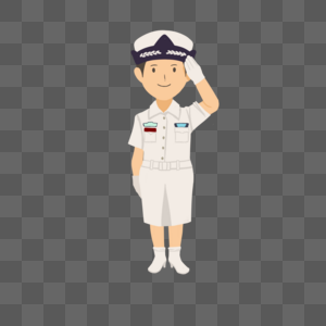 卡通海军女士兵高清图片