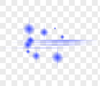 蓝色星点光晕效果元素图片
