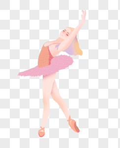 女孩跳芭蕾舞图片