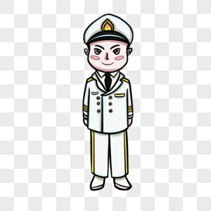 卡通军人海军图片
