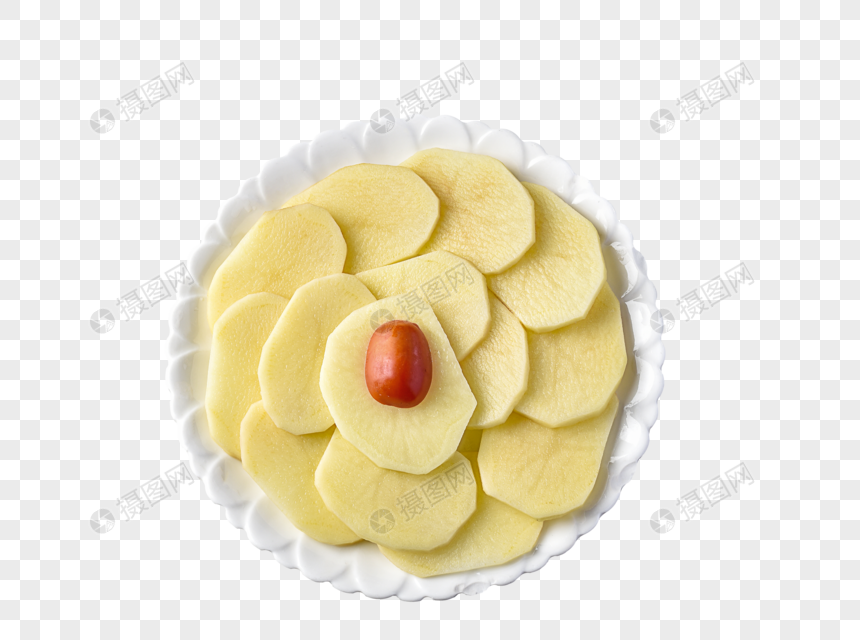 火锅食材薯片图片
