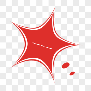 红色五角星对话框图片