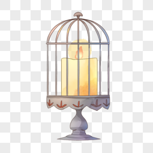 鸟笼中的蜡烛图片