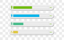 创意PPT进度条元素图片