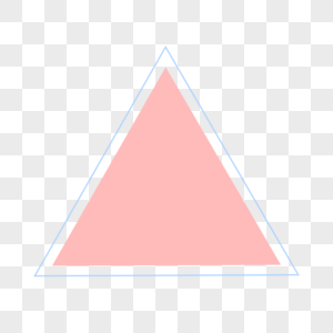 粉色几何三角装饰边框图片