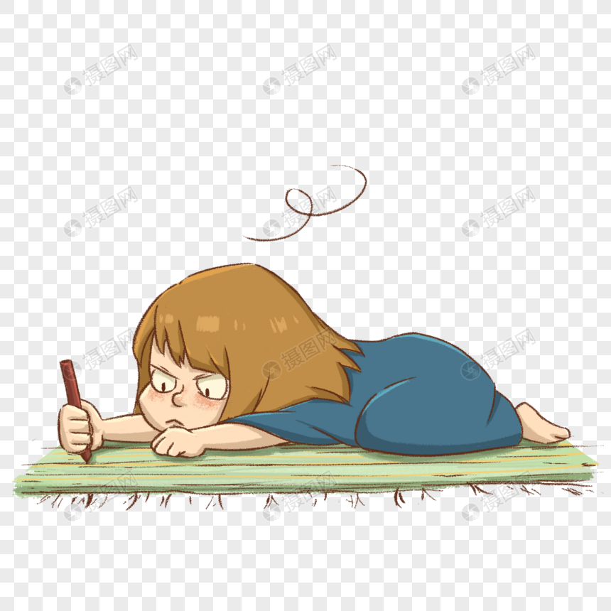 小女孩无聊的暑假