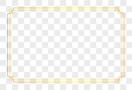 中国风烫金简约百搭边框图片素材