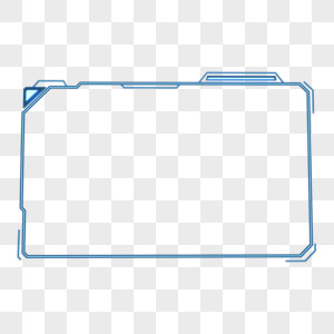 科技框蓝色科技框高清图片