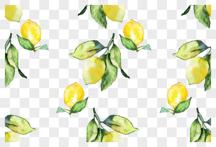 柠檬水果彩绘素材底纹图片