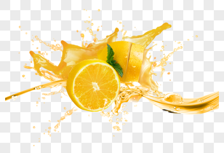柠檬喷溅图片