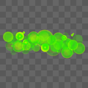 绿色光圈效果元素图片