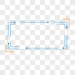 科技边框蓝色方框高清图片