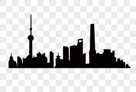上海摩天楼天际线高清图片