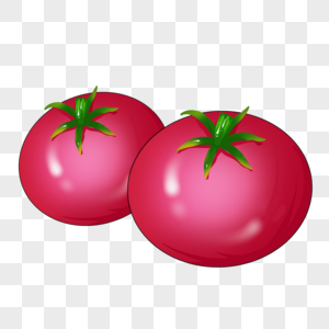 卡通红色番茄插图图片