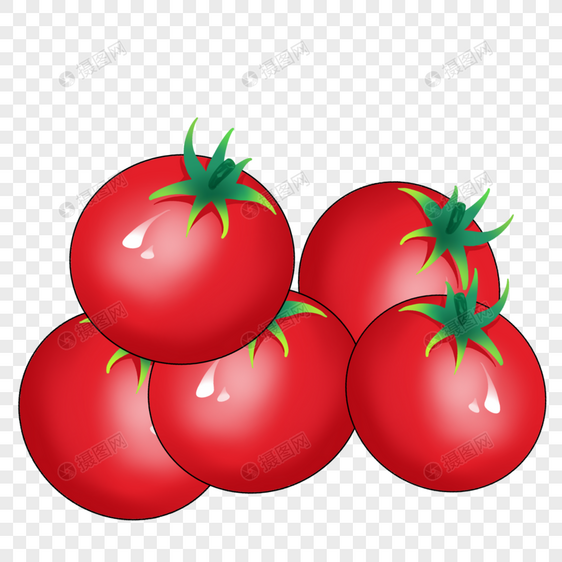 卡通新鲜西红柿插图图片