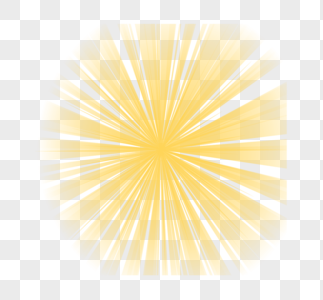 金黄色圆形旋转放射光效图片