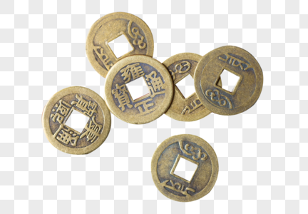 铜钱元素古钱币高清图片