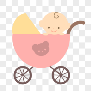 宝宝婴儿车图标高清图片