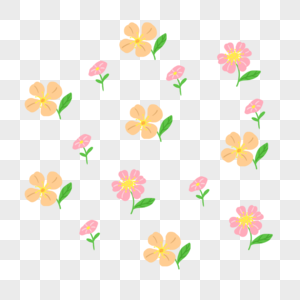 小清新水彩花朵背景底纹图片