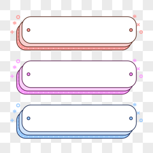彩色卡通标题栏高清图片