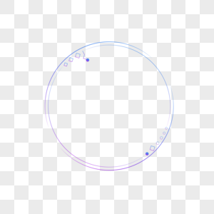 圆形科技感渐变商务几何边框图片