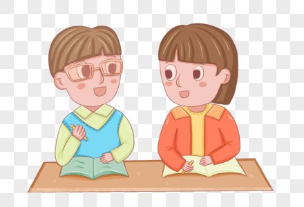 小朋友一起写作业