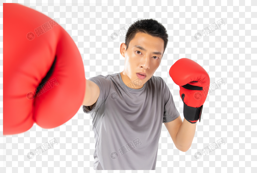 青年拳击运动员男性图片