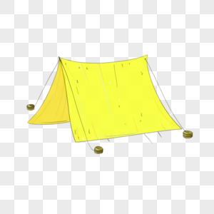 黄色登山帐篷图片