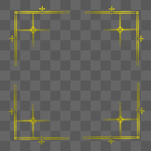 金色线条简约古典边框图片
