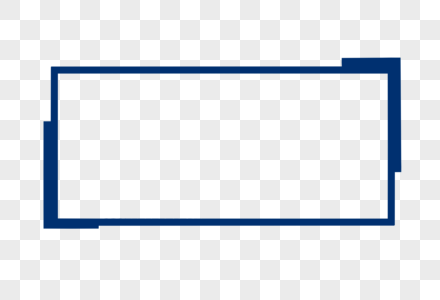 蓝色简约商务办公边框图片