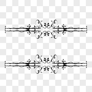 欧式古典花纹分割线图片