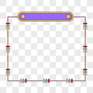 卡通手绘大气时尚简约几何边框图片