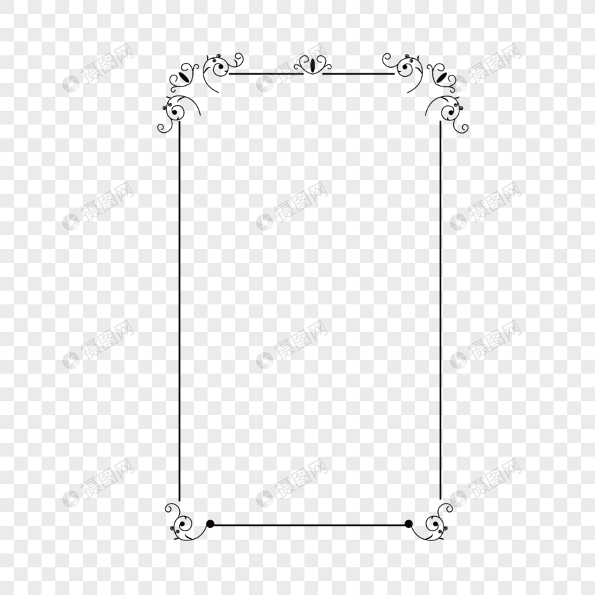 花边边框免抠可商用图片