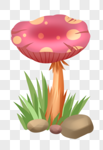 粉色蘑菇图片