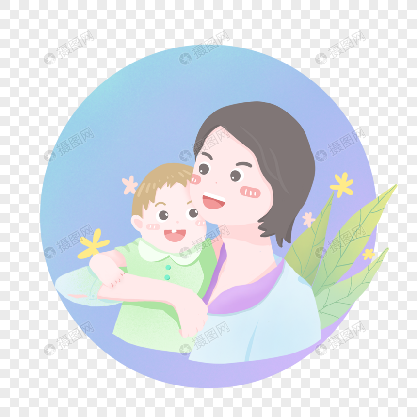 卡通母婴图片