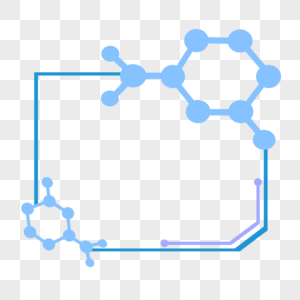 蓝色科技边框图片