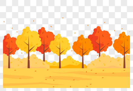 秋天树林场景图片