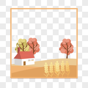 秋天立秋秋季的边框图片