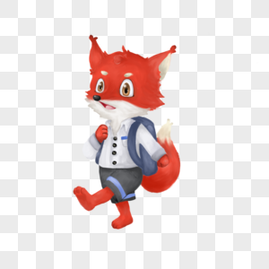 上学的小狐狸图片