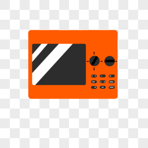 橙色的微波炉图片