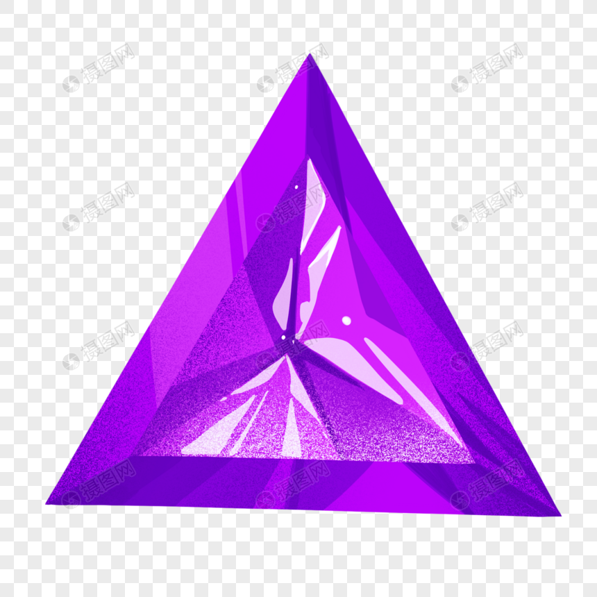 紫色三角钻石图片