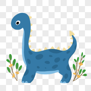 可爱卡通恐龙蛇颈龙高清图片