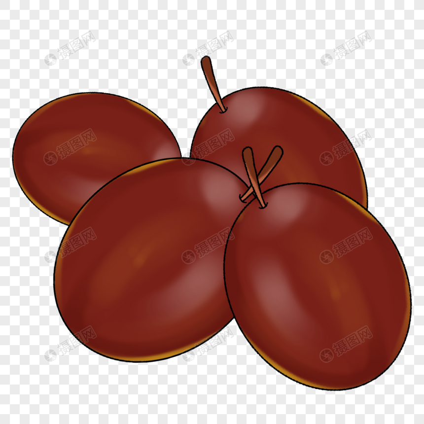 卡通红枣插图
