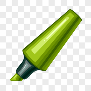 绿色记号笔学习用品标记笔高清图片