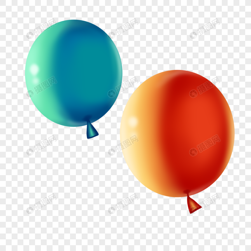 漂浮的圆气球图片