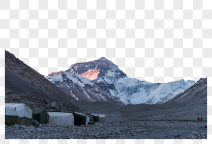 西藏珠峰日出风光景点高清图片素材