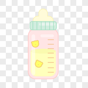 手绘婴儿奶瓶图片